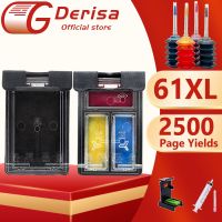 อะไหล่ตลับหมึก61XL Derisa สำหรับ HP Hp61 61ตลับหมึกสำหรับ HP หมึก HP Deskjet 1000 1010 1012 1050 1050A 1510 1510 2000 2050 3000