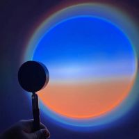 Dawn Projection Lamp Ocean Blue Atmosphere LED Night Light Sunset Light Home Bedroom Background Wall USB Power Night Lights