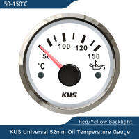 KUS สัญญาณ361-19ohm ระดับ50-150 ℃ เครื่องวัดอุณหภูมิน้ำมัน52มม. ใหม่สำหรับเรือบรรทุกรถยนต์9-32V กันน้ำได้มีตัวเลือกแสงไฟสีแดงเหลือง