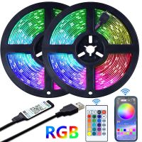 USB Led Light Strip Backlight Bluetooth Lights Decoration Leds for With Remote Luces TV Leds for Bedroom Decorative Lamps LED Strip Lighting