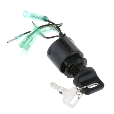 Ignition Switch Assembly with Key Replacement 35100-ZV5-013 Fit for Honda Outboard