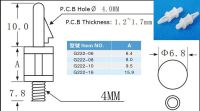 10ชิ้น M4 G222-10ไนลอนเกลียวแผงวงจร Pcb หลุม4มม. มีคลิปยึดตรึงรองรับแหวนเสริมพลาสติก