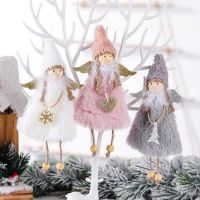 Christmas Ornaments Angel Plush Doll Pendant Xmas Tree Hanging Decoration Party