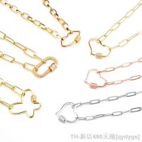 【CW】✵✓✻  Necklaces Gold Color Hip Hop Chunky Chain Paving CZ Stone Minimalist Necklace for Pendant