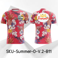 BAYZA เสื้อวิ่ง Summer เสื้อกีฬา เสื้อออกกำลังกาย ลายดอกV.2