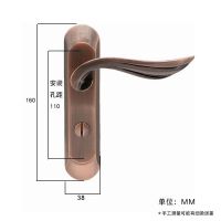 【Ready】? Tlet door lock Indoor bathroom handle lock um oy sgle toe Tlet deadbolt Tlet ph tail handle holes