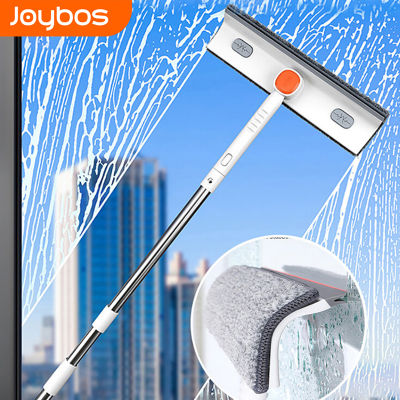 Joybos C15 ไม้เช็ดกระจก 2 in 1 ที่เช็ดกระจก ไม้เช็ดกระจกรถยนต์ ยืดหดได้ เช็ดกระจก เช็ดกระจกรถยนต์ แปรงเช็ดกระจก 135 CM 180° ปรับยาวได้ Window Screen Cleaner