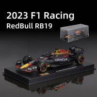 Urago 1:43กระทิงแดง2023 RB19แข่งรถ F1รถหล่อตายโมเดลกล่องอะคริลิครถของเล่นแข่งรถฟอมูล่า