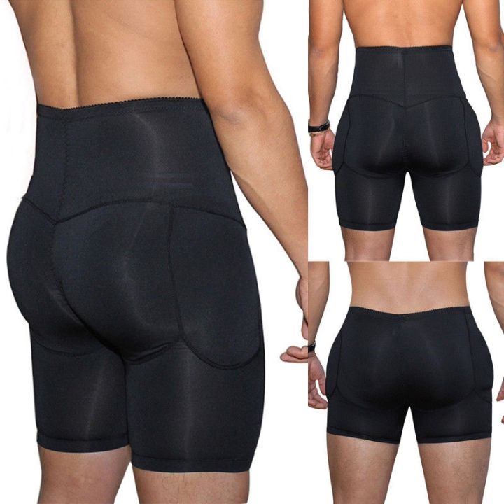 mens-boxers-underwear-black-padded-butt-enhancer-booty-booster-molded-boyshort-underwear-boxer-s-3xl