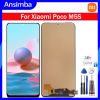 Ansimba หน้าจอ TFT สำหรับ Xiaomi ชิ้นส่วนจอสัมผัสแอลซีดีของเครื่องแปลงดิจิทัล M5s Poco สำหรับ Xiaomi M5s 2207117BPG อะไหล่เปลี่ยน LCD