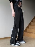 ✁ Outdoor mountaineering assault pants mens summer thin style American style vibe function high street micro-la tide brand button-down overalls