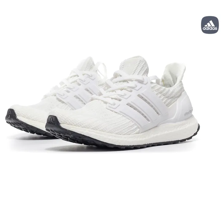 Adidas Ultra Boost all white running shoes original for women and men all white  sneakers with box and paperbag for Fashion unisex | Lazada PH