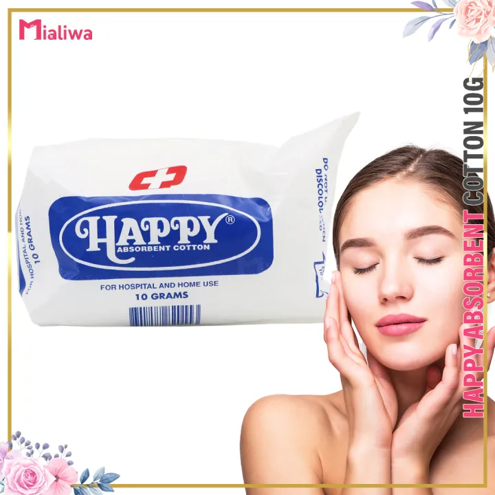 Happy Absorbent Cotton 10G Bulak, Cotton Balls For Baby, Cotton Buds