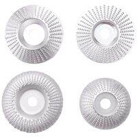 Wood Shaping Disc Set for Angle Grinder Woodworking Grinding Wheel Shaping Dish 5/8Inch Arbor (Silver, 4Pcs)