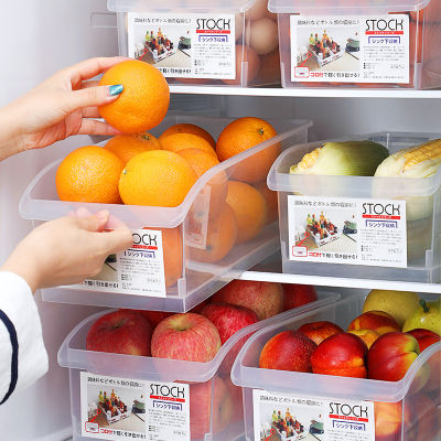 【cw】 Refrigerator Storage Plastic Crisper Household Compartment Rectangular Food Freezer Egg Storage Kitchen Storage