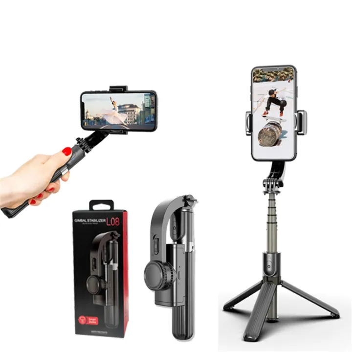 ก้านเซลฟี่กันโคลงขากล้องมือถือสำหรับ-iphone-11-pro-max-สำหรับ-samsung-vlog-โทรศัพท์มือถือ-gimbals-สีดำหรือสีขาว