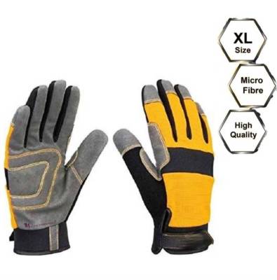 INGCO ถุงมือช่าง ถุงมือ  อเนกประสงค์ ไมโครไฟเบอร์ Size : XL รุ่น HGMG01 ( Mechanic Gloves )