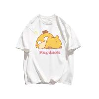 โปเกมอน อะนิเมะ  Psyduck เสื้อคอกลมแขนสั้นผู้หญิงน่ารักอินเทรนด์