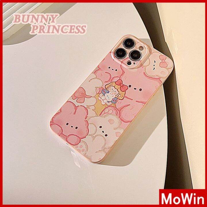 mowin-เข้ากันได้สำหรับ-เคสไอโฟน-เคสไอโฟน11-เคส-สำหรับ-iphone-14-เคสไอโฟนครีมเคสนิ่มเคลือบมัน-กันกระแทกฝาครอบกล้องป้องกันหมีน่าร