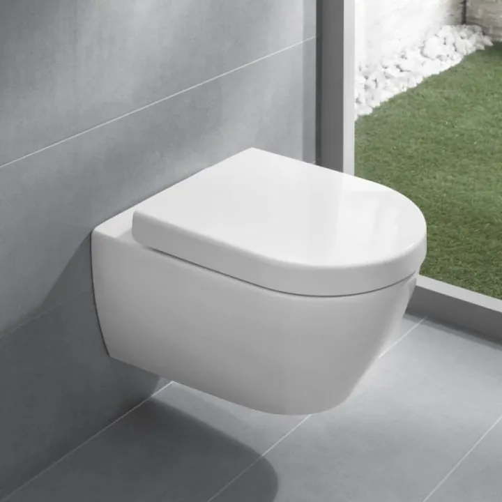 eten Australische persoon Mijlpaal Villeroy & Boch Subway 2.0 Wall-Mounted Washdown Toilet, Rimless,  DirectFlush with Seat & Cover | Lazada Singapore