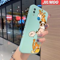 JIUMOO เคสสำหรับ Huawei Nova 3e P20 Lite 2018เคสตุ๊กตาการ์ตูนน่ารักเคสมือถือนิ่มบางดีไซน์ใหม่เคสขอบสี่เหลี่ยมด้านข้างเป็นซิลิโคนเคสป้องกันการกระแทก