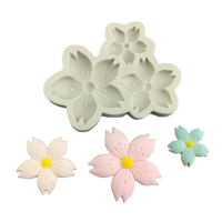 3 Sun Chocolate Mold Home Decoration Baking Silicone Cake Flower With Sakura