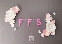 SET.89 FFS paper 3D artificial Flower Wall Decoration room decoration wall stickers