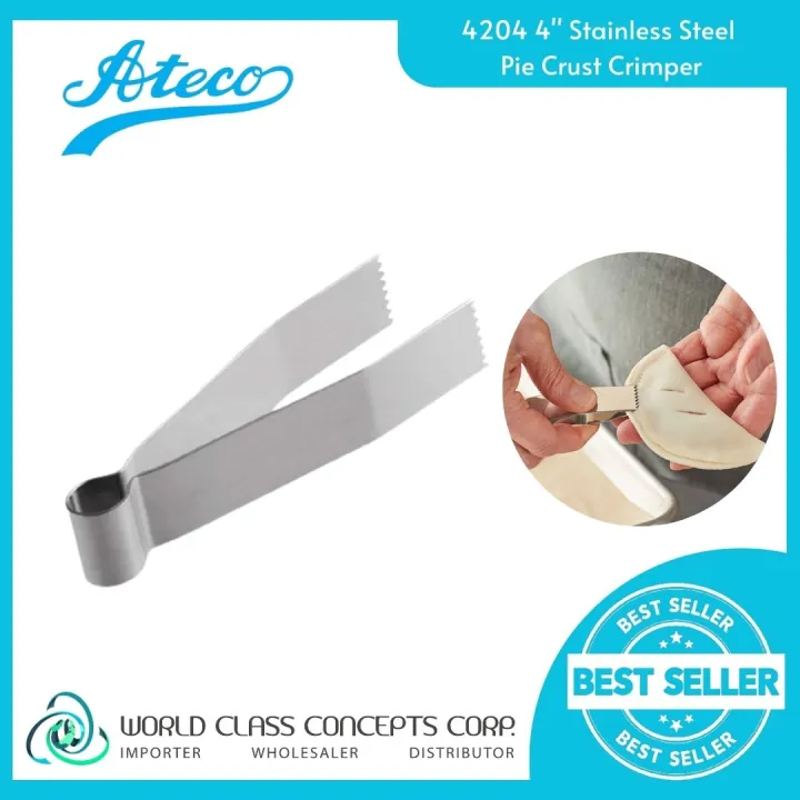 Ateco 4204 4 Stainless Steel Pie Crust Crimper