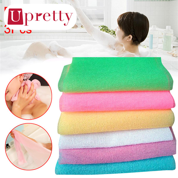 Puff Body Nylon Wash Cloth Scrubbing Towel Mesh Bath Shower Bath Towel 