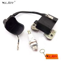 Xljoy Minimoto คอล์ยจุดระเบิดหัวเทียน L7t สำหรับ2จังหวะชิ้นส่วนเครื่องยนต์47cc 49cc เด็กรถจักรยานยนต์ขนาดเล็กจีนกระเป๋าจักรยานรถเอทีวีควอดไบค์สิ่งสกปรก