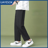 UAYESOK-กางเกงผู้ชาย กางเกงสแล็ค กางเกงขายาว Fashion Korean Nine Pants