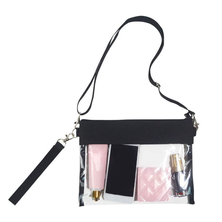 ready-กระเป๋าสะพายคาดตัวใสสะพายไหล่สำหรับผู้หญิงกระเป๋าคลัตช์ส่งสาร