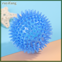 ruyifang ของเล่นสุนัขยางเด้งฟันลอยทำความสะอาดฟัน spiky flake Ball ของเล่นสุนัข