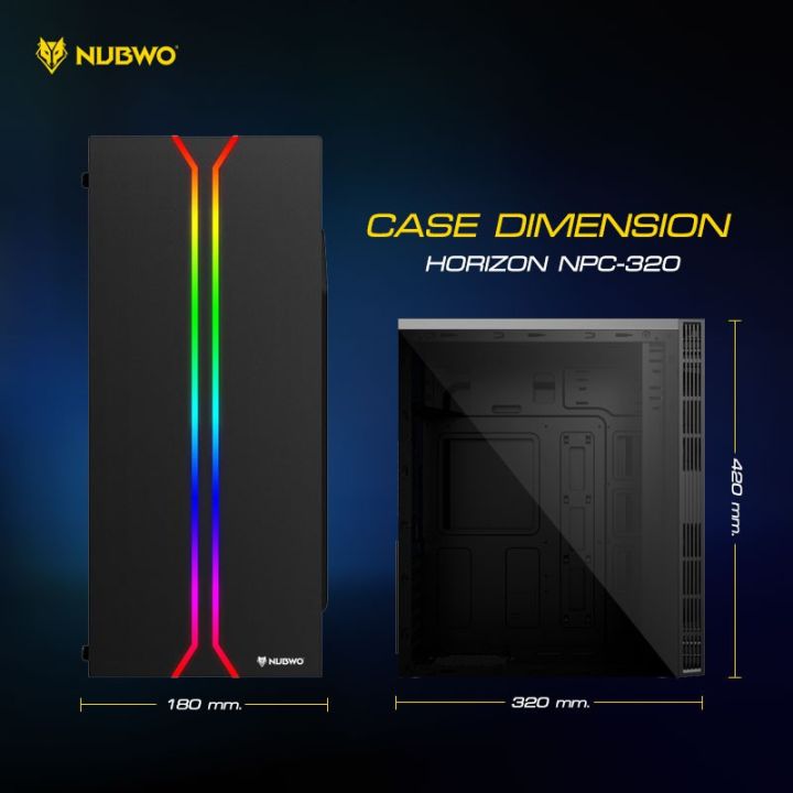 bestseller-อุปกรณ์คอม-ram-horizon-npc-320-black-gaming-caseประกัน1ปี-อุปกรณ์ต่อพ่วง-ไอทีครบวงจร