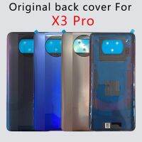 100% ของแท้สำหรับฝาหลังแบตเตอรี่ POCO X3 Pro ฝาหลังเหมาะสำหรับ X3pro Xiaomi Poco อะไหล่ฝาครอบด้านหลัง