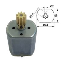 FC-280SC กระจกมองหลังรถยนต์ M0.7x9T ล้อเกียร์มอเตอร์ขนาดเล็กมอเตอร์ล็อคประตูอัตโนมัติ12V 11800RPM DIY