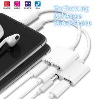 USB C Adapter For Samsung S20Ultra S20 S10 Plus Note 10 Pro Note10 5G to 3.5mm Headphone Charging Connector Splitter Dual Tupe C Headphones Accessorie