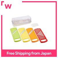 Peace Fraise Made In Japan Slicer Set Slicer Shredded Safety Holder With Storage Case Vitamin Island ME-7287