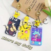 【hot sale】 ﹉ B11 Pikachu Cute ID Card Holder Cartoon Retractable Credit Card Holders Bank ID Badge Child Bus Card Cover Case Pokemon