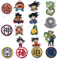 Anime Dragons Patches Embroidery Clothing Cartoon Balls Thermal Stickers on Clothes Garment Stickers Embroidery Accessory Patch