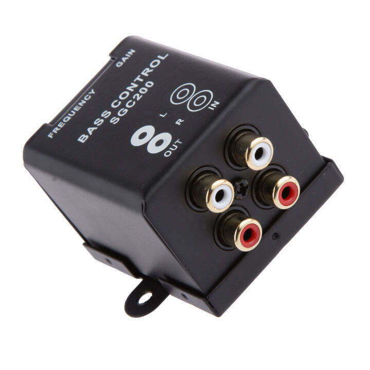 Subwoofer Bass Remote Volume Control Knob RCA Level Frequency Equalizer