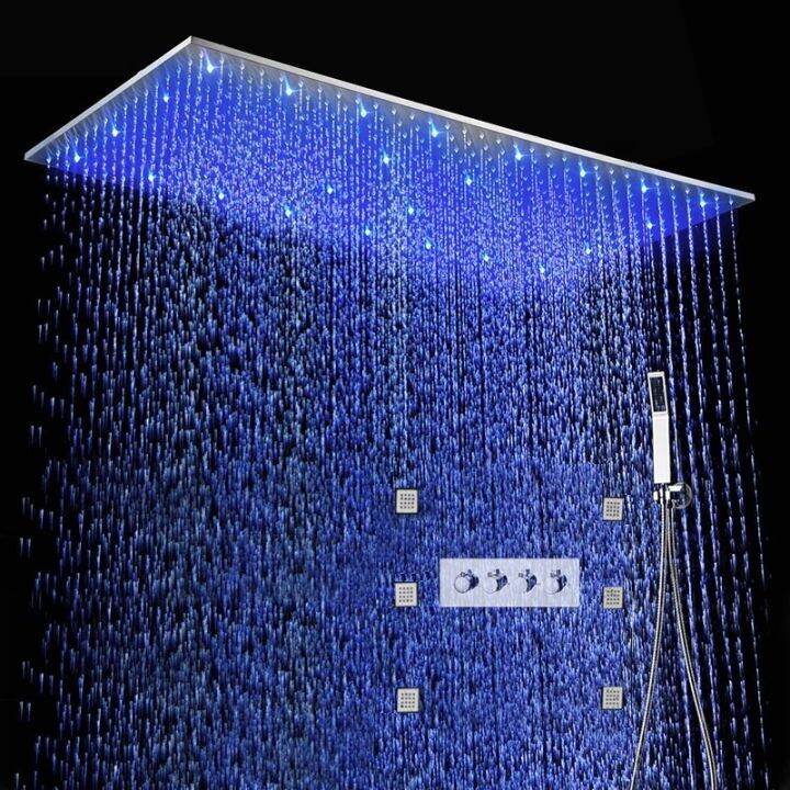 pre order 15 30 days / Modern Bathroom Rain Showers Body Jets LED