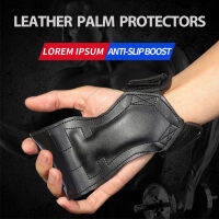 PVC Cowhide Palms Protectors Weightlifting Fitness Gym Non-slip Wear-resistant Protective Finger Pull Grip Wrist Straps