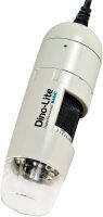 Dino-Lite USB Digital Microscope AM2111-0.3MP, 10x - 50x, 230x Optical Magnification, 4 LEDs White - AM2111