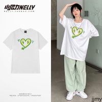 Love เสื้อยืด 2022 ฤดูร้อนใหม่แขนสั้นหญิงผ้าฝ้ายนักเรียนคู่หลวมขนาดใหญ่แห่งชาติ Tide Trend Tide Brand