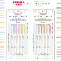 Japan ZEBRA WKT7 Original Mildliner Double Tip Highlighter Twin Tip Markers Student Stationery Marker Pen