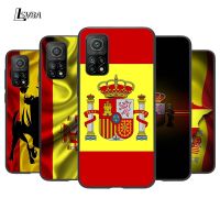 【CW】 Spain Spanish flag Silicone Cover For Xiaomi Mi Note 11 10T 10 9 9T SE 8 Lite Pro Ultra 5G Phone Case Shell