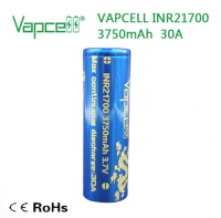 Vapcell ถ่านชาร์จ INR21700 3750 mAh 30A 1 ก้อน ของแท้