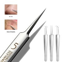 Pimples Blackhead Clip Tweezers German Ultra fine No. 5 Cell Pimples Beauty Salon Special Scraping Closing Artifact Acne Needle