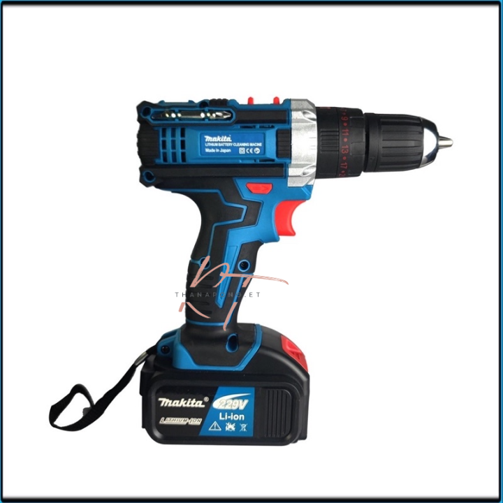 สว่านไร้สาย-สว่านแบต-makita229v-3ระบบกระแทกได้-แบตใหญ่อึดทน-งานเทียบaa